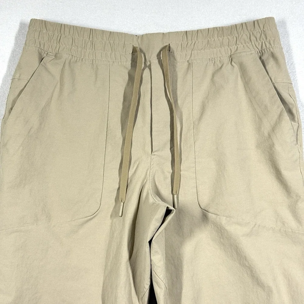 Lululemon ABC Jogger Canvas Pants Mens Large Beige Athleisure Athletic Pull On